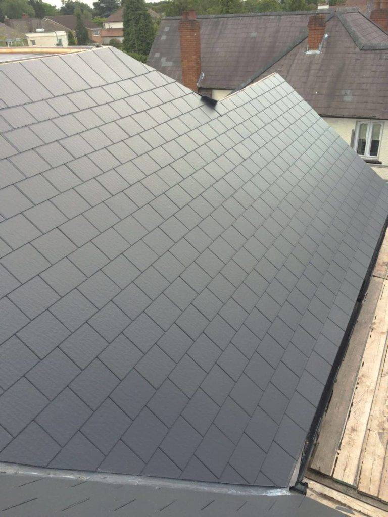 slate roof completed