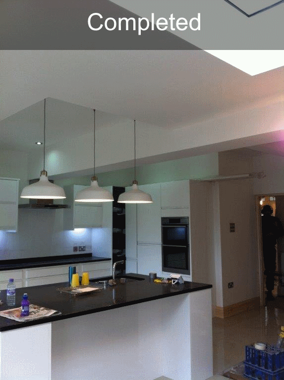 completed kitchen renovation