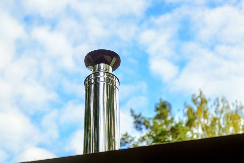 new stainless steel chimney pot